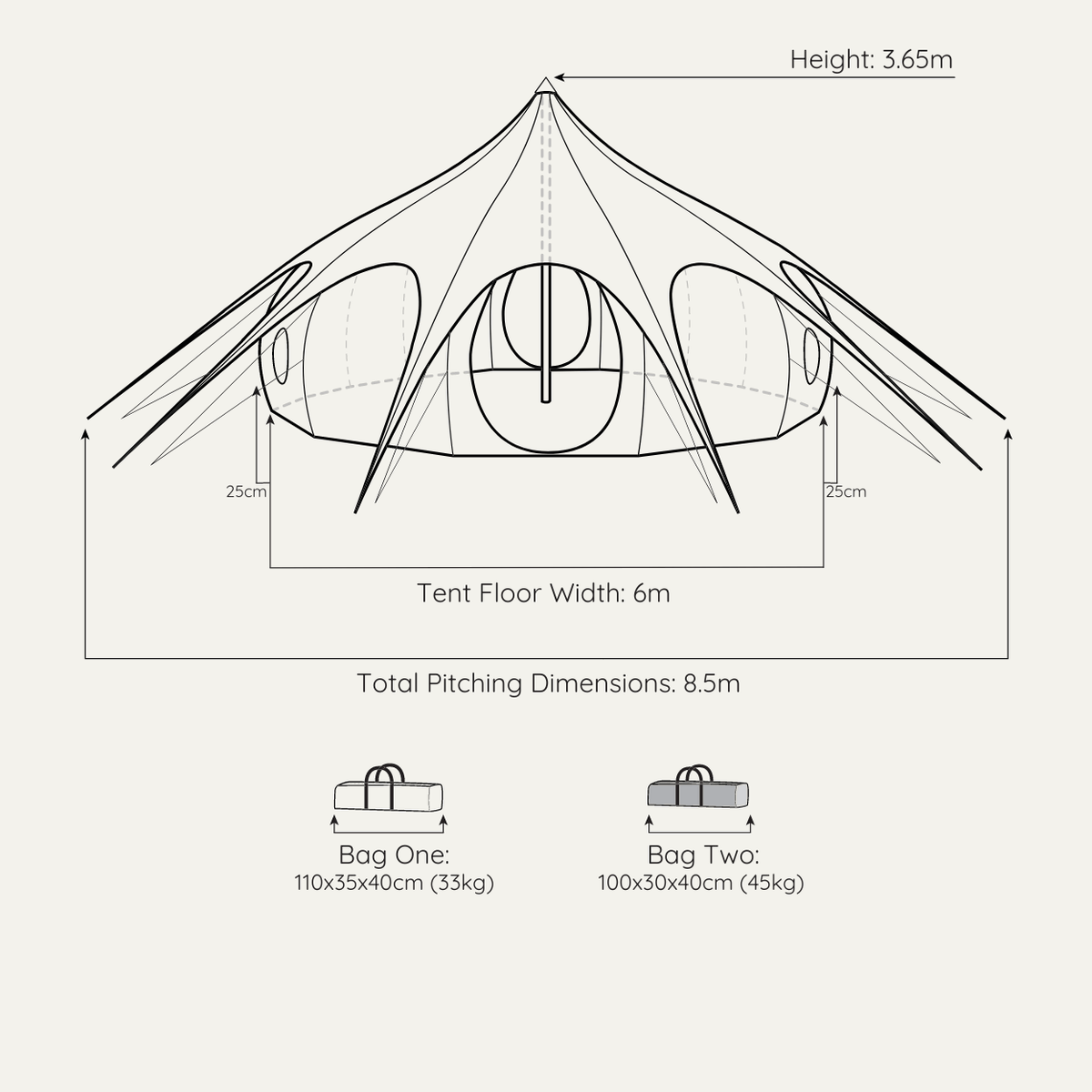 6m Lotus Stargazer - Lotus Belle UK. Luxury Canvas Tents